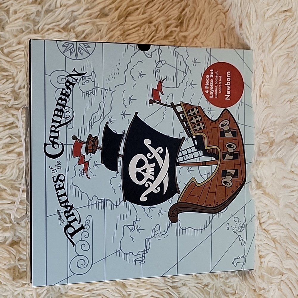 Disney Pirates of the Caribbean Newborn 4 Piece Layette Set
